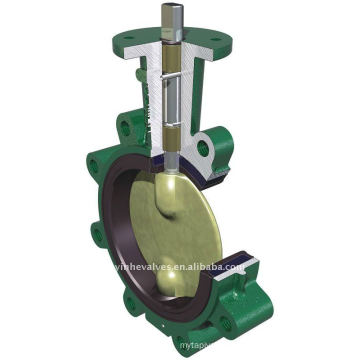 2 shaft butterfly valve